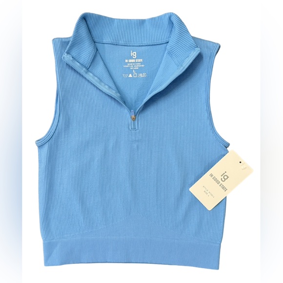 Sport Breathable sleeveless zipper front size Lg - Picture 1 of 3